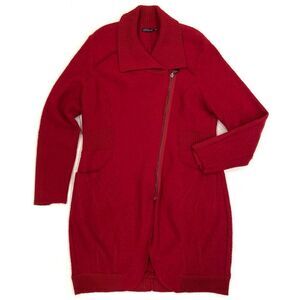 STELLA CARACASI Talk of the Town Boiled Wool
Jacket in Pomodoro